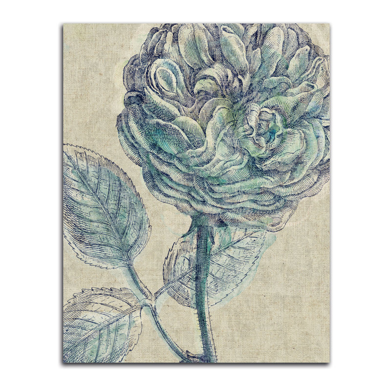« belle fleur iii crop linen », impression, H 20 po x l 16 po x P 0,01 po, Papier