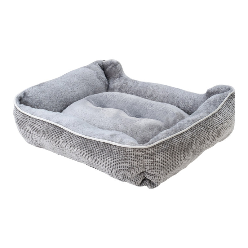 Polyester Pet Bed, Grey