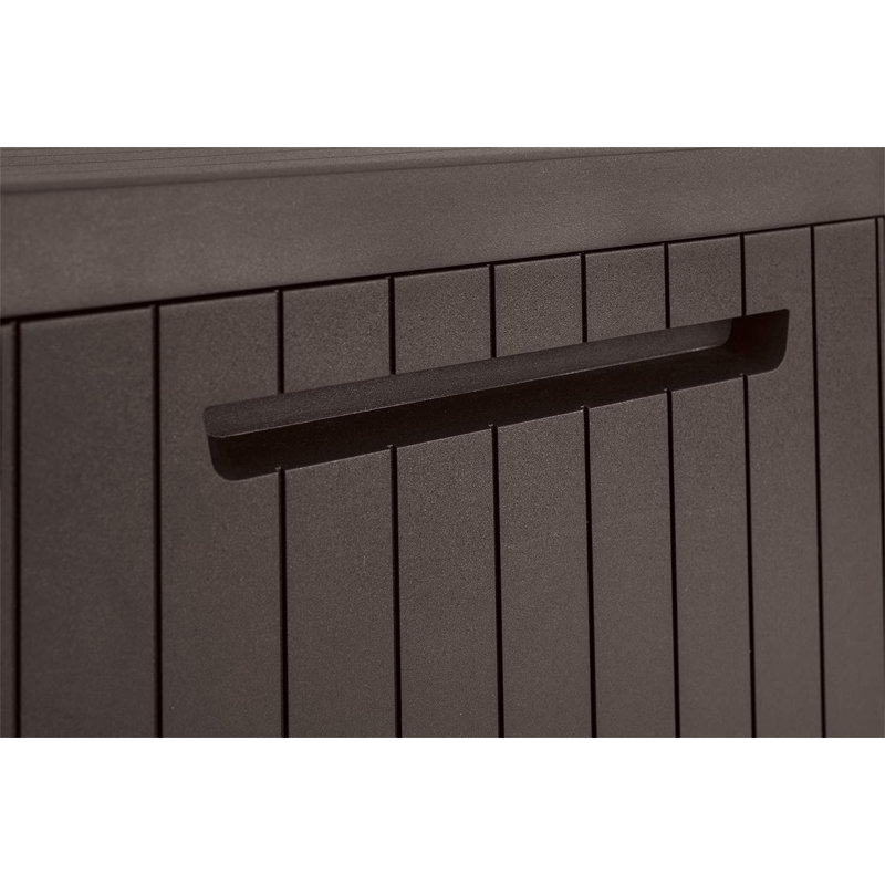 Artechworks 57.8cm W 136L Lockable Deck Box in Brown