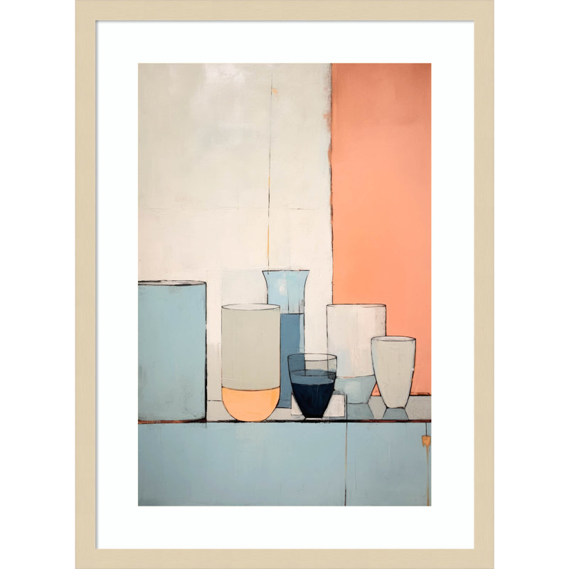 Pastel Still Life by Treechild Wood Framed Wall Art Print, 25" H x 19" W