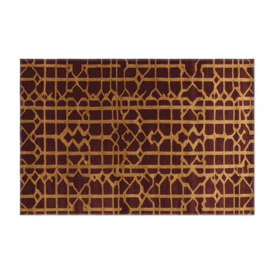 Trellis Black Indoor and Outdoor Area Rug