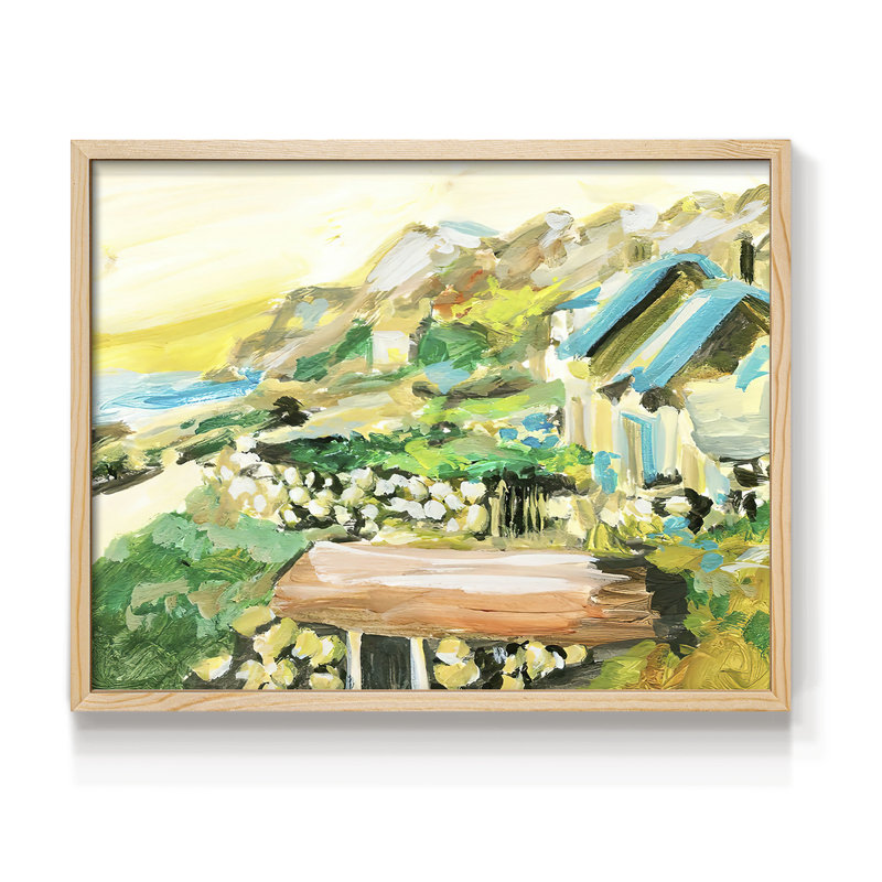 Spring Village IV - Reproduction encadrée - Restickable, H 16 po x l 20 po, Naturel