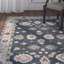 Tapis bleu / beige en laine touffeté à la main Cavendish-16852067