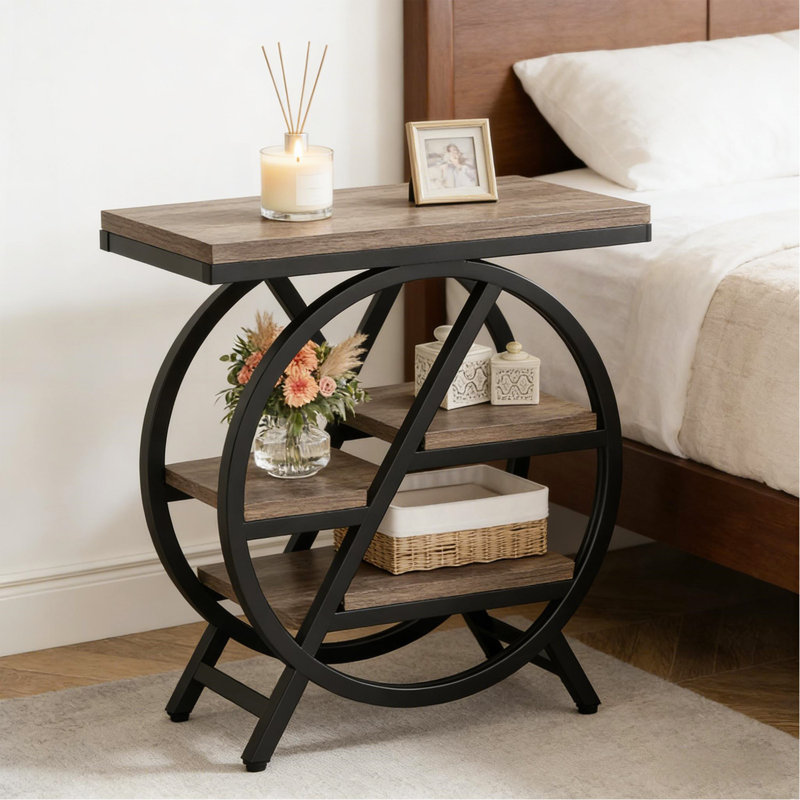Bedside Table,Compact End Table,Side Table