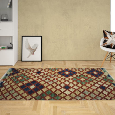 Riddell Geometric Hand Woven 160cm X 240cm Area Rug