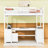 Karthika Wood Loft Bed With U-Shaped Desk, Drawers,Ladder And Storage Shelves-48948150-57975003