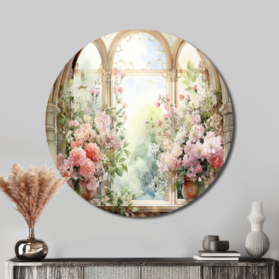 Hemkea - Floral Round Metal Art