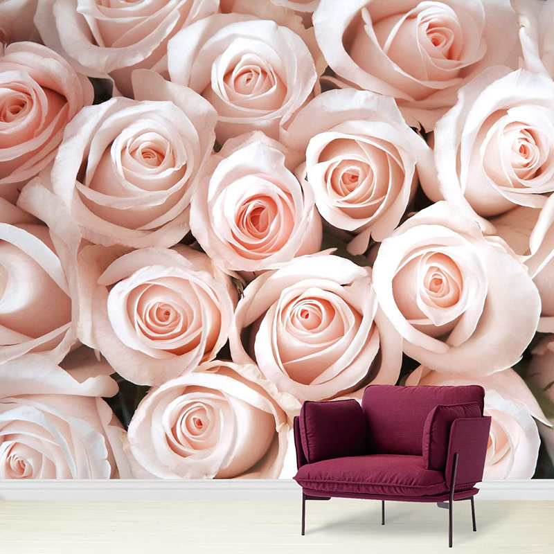 Élégante fleur rose M20, L 66 po x l 96 po