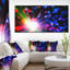 Multicolore fibre optique éclairage - impression sur toile tendue-19240187