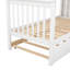 Lit simple superposé au dessus d'un lit simple avec lit gigogne et rangement, blanc-162580210