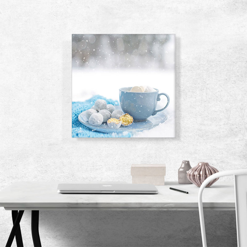 " Coffee Cup With Cookies Coffee Shop Decor ", 18" H x 18" W x 0.75" D
