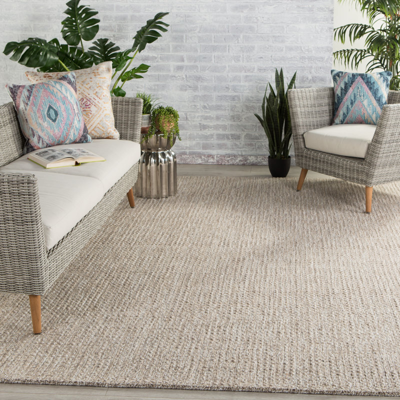 Tapis gris tissé à la main Cullan, Rectangle 9 pi x 12 pi