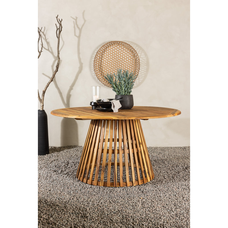Landisville Acacia Round Dining Table