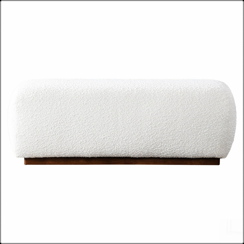 Banc Kelvin Ivory Boucle