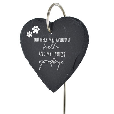 Bouthillier Waterproof Stone Animals Memorial Plaque