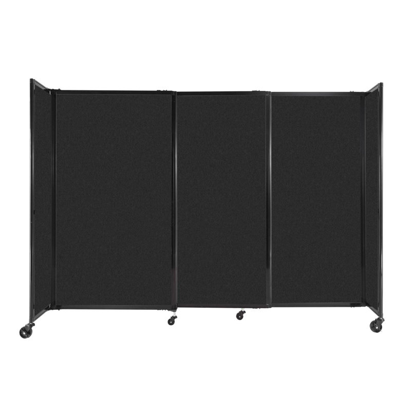 Cloison portative Soundsorb, H 60,1 po x l 86 po x P 18 po, Noir