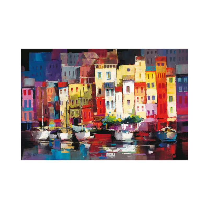 Seaport Town I by Willem Haenraets - Wrapped Canvas Painting, 66.04 cm H x 45.72 cm W x 1.91 cm D