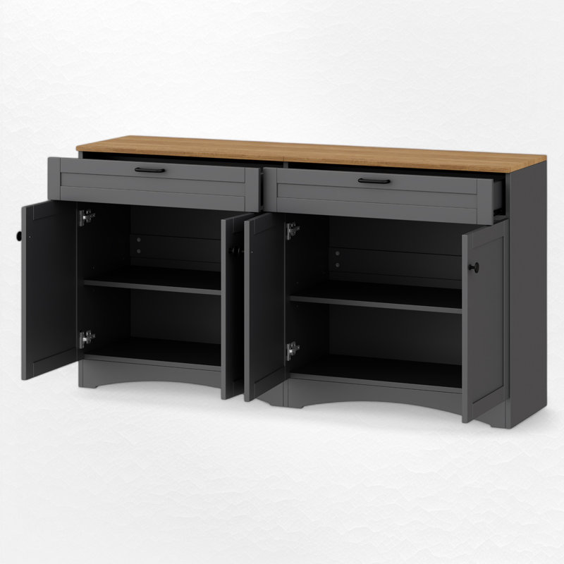TV Stand For Tvs Up To 70", Gray