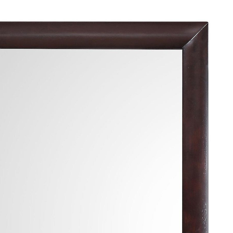 Miroir sur pied en bois Cappuccino