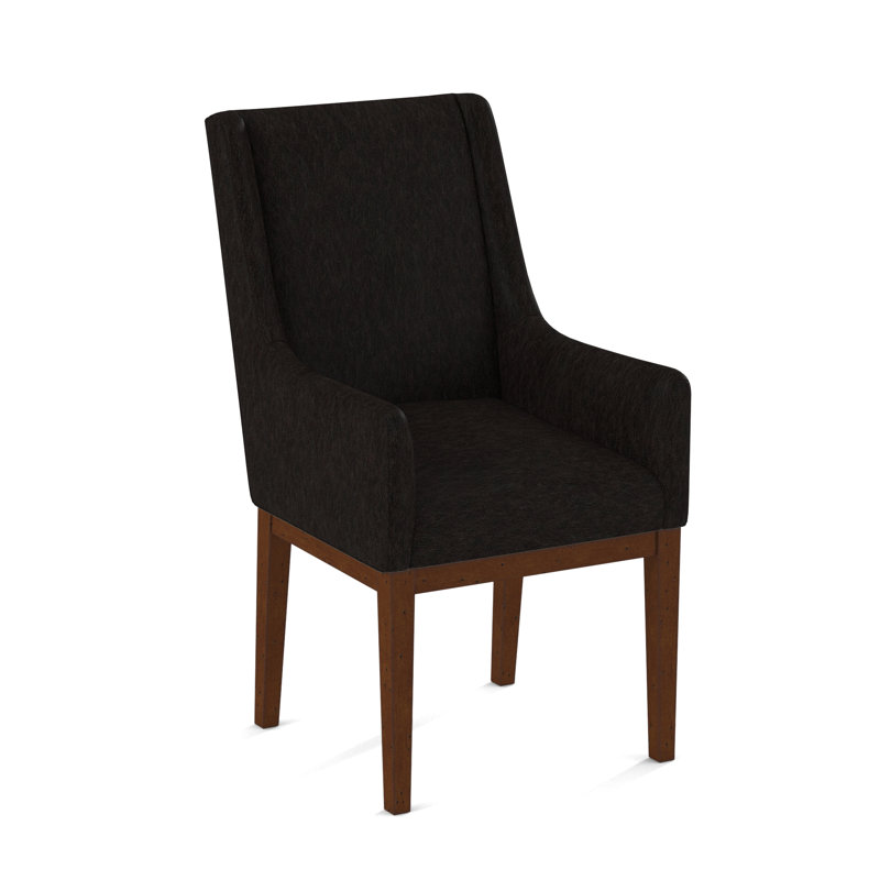 Upholstered Arm Chair, Applause Bajah Ruby, Black