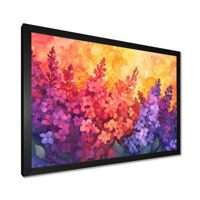 Sunset Purple Lilac In The Botanical Gardens II - Lilacs Wall Art