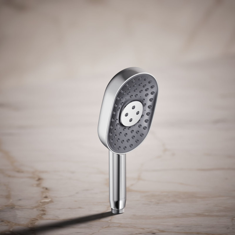 Statement 2.5 GPM Oval Multifunction Handshower With Katalyst Air-Induction Technology, Polished Chrome