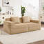 Canapé modulaire à 2 places sans siège avec assise profonde, canapé modulaire Cloud avec coussins décoratifs et tissu en velours côtelé pour un confort et une détente ultimes-434533355