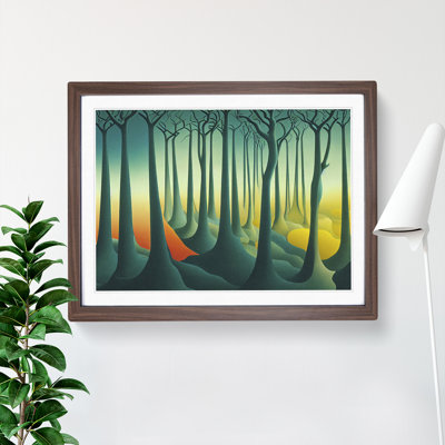 Imaginative Abstract Forest - Single Picture Frame Print