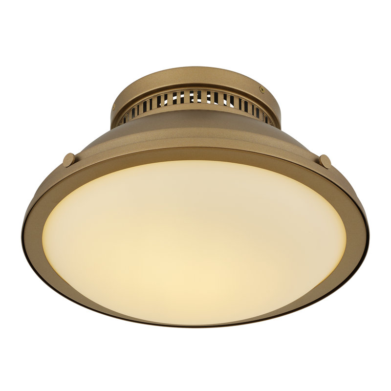 2-Light Flush Mount, 2, 8" H X 14" W X 14" D