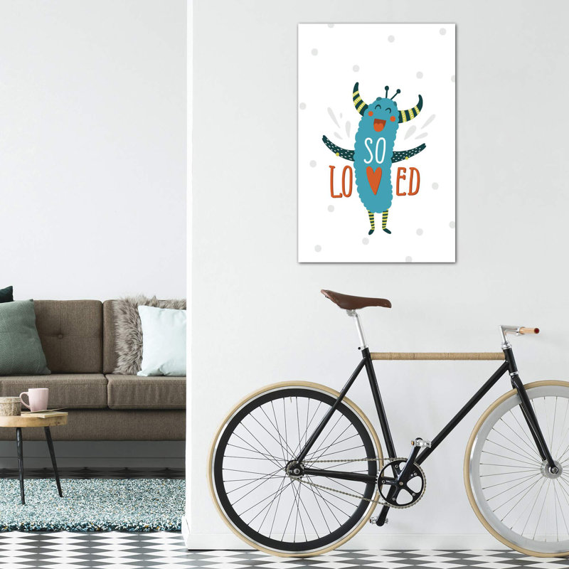 Petits monstres si aimés - impression d'art graphique, H 26 po x l 18 po x 1,5 po, Toile tendue, Pas de tapis