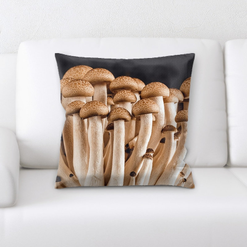 Housse et insert de coussin carré Mushroom