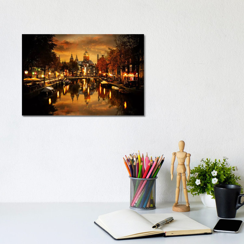 Amsterdam IV by Enzo Romano - Wrapped Canvas Print, 20.32 cm H x 30.48 cm W