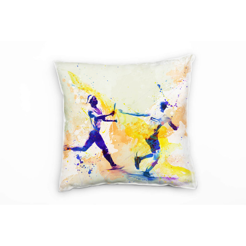 Staffellauf Square Cushion