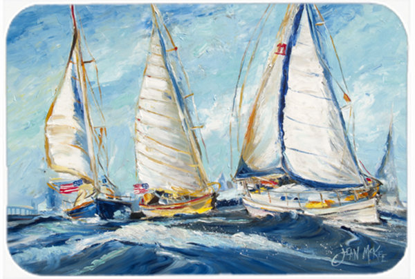 Planche à découper en verre caroline Sailboat