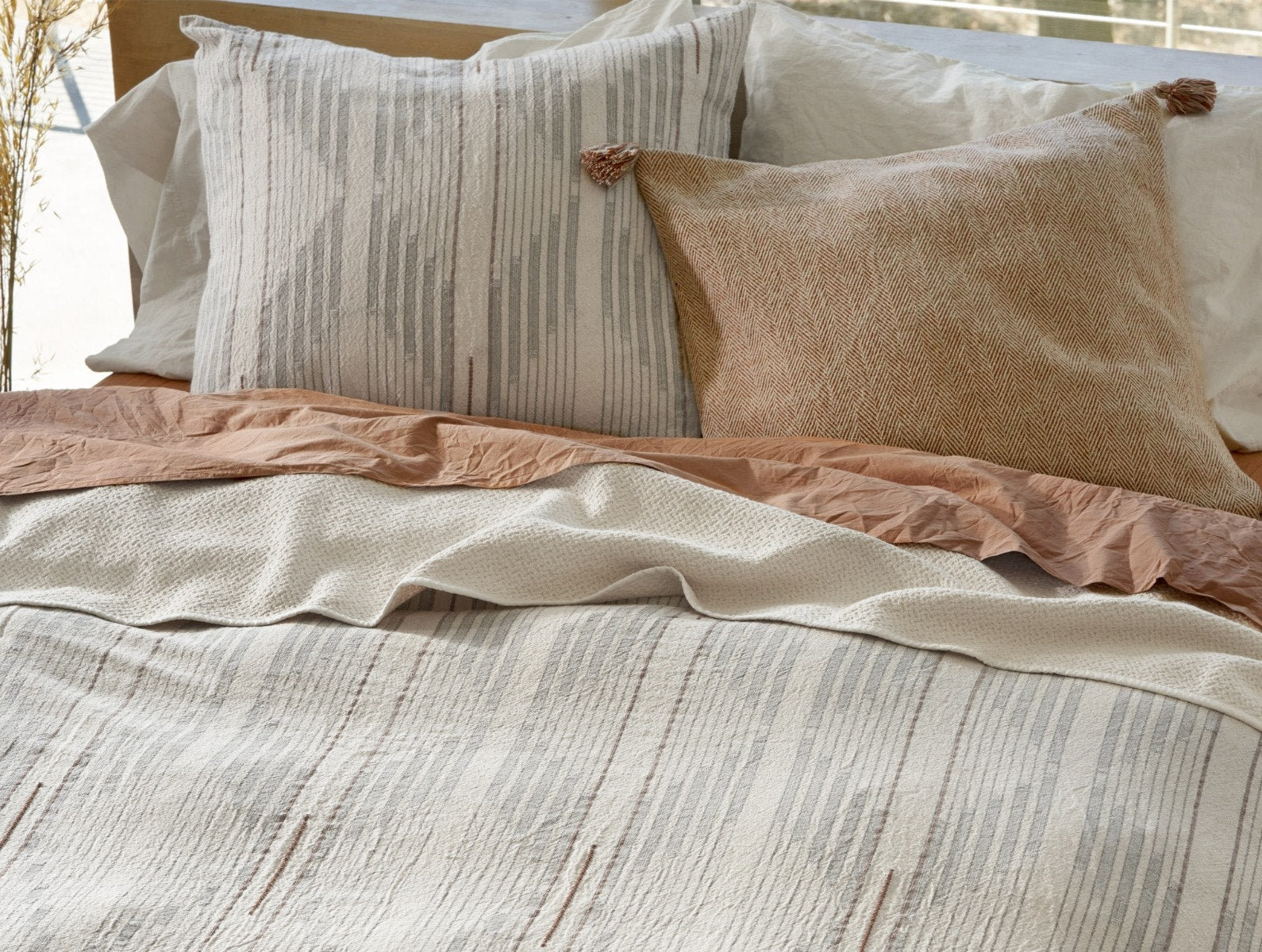 Morelia Organic Cotton Duvet Cover Set, King/Cal King Duvet Cover, Harvest