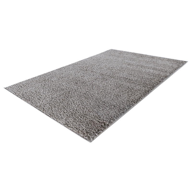 Twist Solid Colour Area Rug, Rectangular 160 x 230cm, Silver