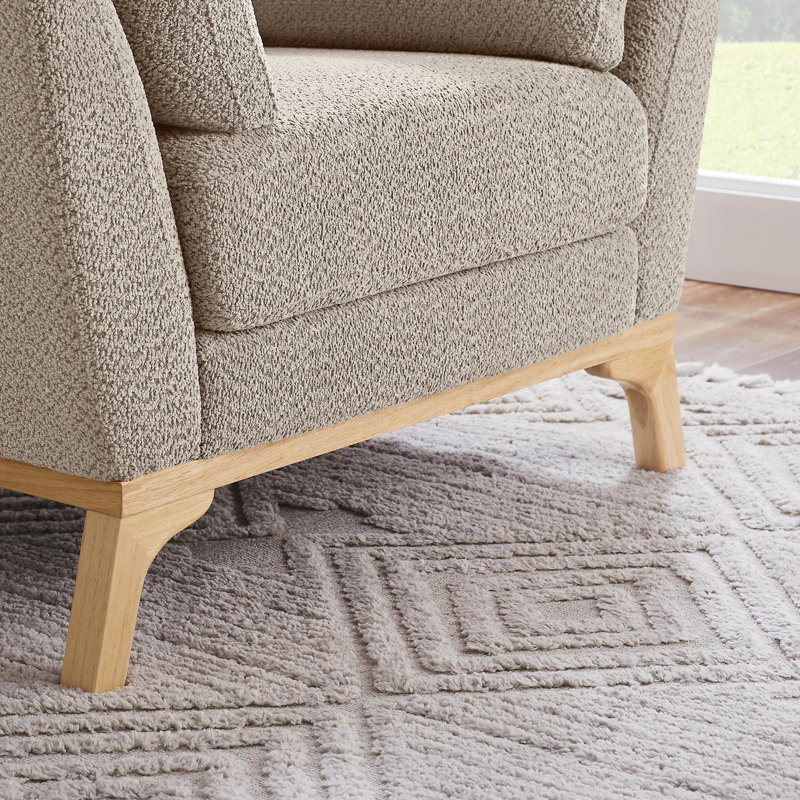 Fauteuil de 41,7 po de largeur Lodell, Bouclette chameau