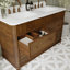 Meuble-lavabo double 60 po avec comptoir Statuario-121676804-120824470