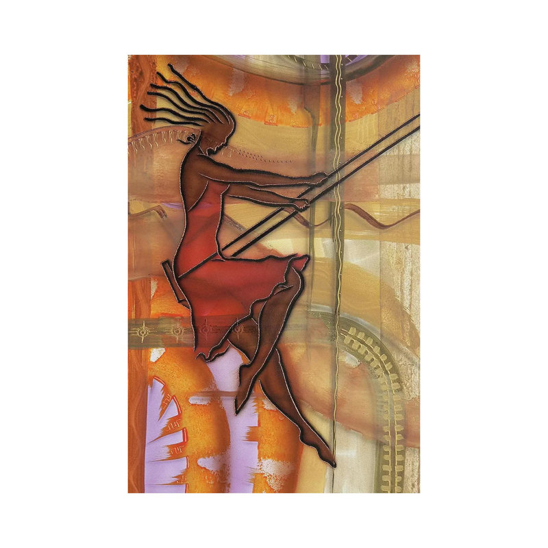 «Carefree» par Fred Odle - impression, Toile tendue, Pas de tapis, H 18 po x l 12 po x 1,5 po