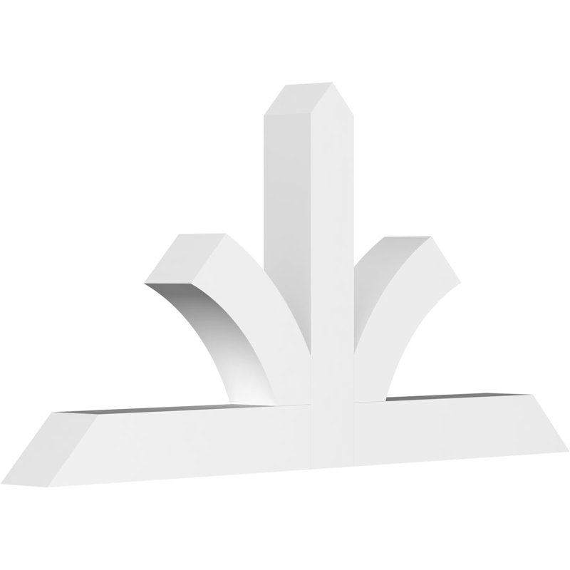 Support pour pignon en PVC de qualité architecturale Richland, H 36 po x l 72 po (pas 12/12), P 6 po x F 6 po