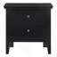 Élégante table de chevet transitionnelle noire-724362613