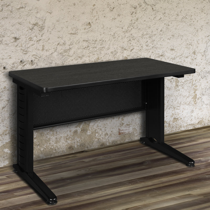 Training Table with Modesty Panel, 29" H x 48" L x 24" W, Ash Grey