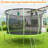 Babevy Round Backyard Trampoline with Safety Enclosure
