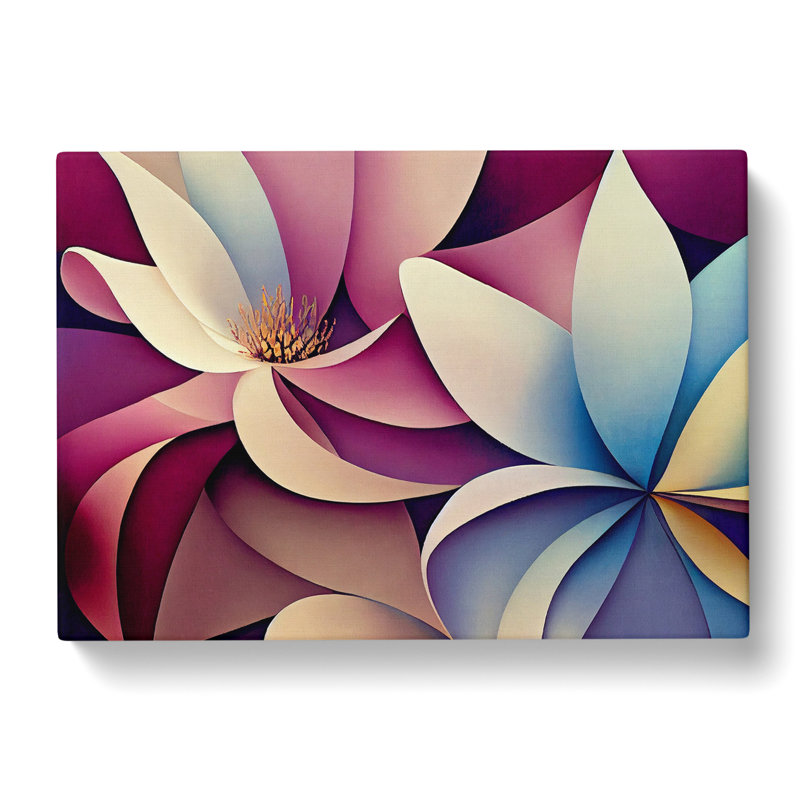 Ultimate Modern Flowers Abstract - Wrapped Canvas, 35cm H x 50cm W x 3cm D