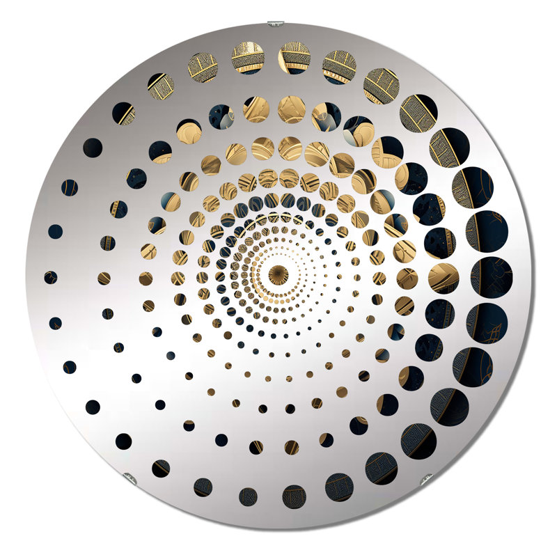 Blasdell - Miroir mural spiralé, 31,4 po x 31,4 po