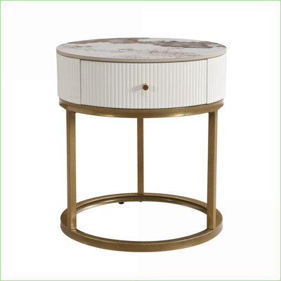 Table basse en pierre frittée pour le salon et amp; Chambre à coucher, facile à nettoyer et amp; Assemblage rapide en 10 minutes