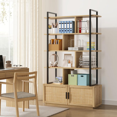 Barnali 71.1" H x 43.3" W Steel Etagere Bookcase by Bayou Breeze