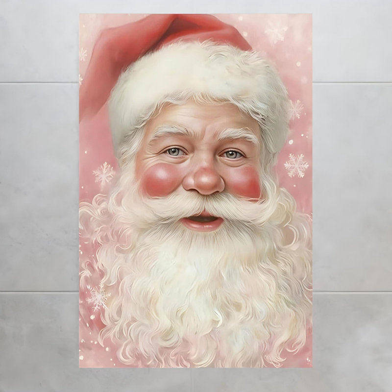 Art mural en toile de fond avec flocons de neige sans cadre 24 po x 36 po