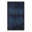 Vintage Swedish Rya Rug, Black And Blue Abstract Design - Rug & Kilim