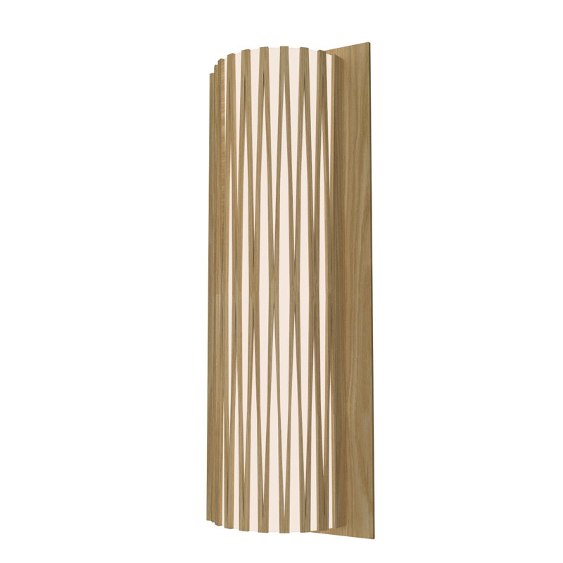 Lampe murale DEL Living Hinges, Imbuia, 4 000 K, H 16,69 po x l 7,87 po x P 3,94 po